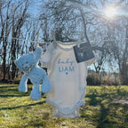 COUPLEHOODIES Personalized Baby Onesie Bodysuit – Custom Embroidery Gift for Pregnancy Reveal Baby Shower or First Grandchild