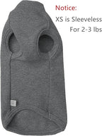 Sphynx Cats Shirt Cat Turtleneck Cotton Sweater Pullover Kitten T-Shirts with Sleeves Cat Pajamas Jumpsuit for Sphynx Cornish Rex, Devon Rex, Peterbald (X-Small, Deep Grey)