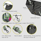 Cat Hammock for Cage - Hanging Washable Soft Outdoor Mat, Waterproof Cooling Bed for Large Kittens 26in*20in (XX-Large, Black)