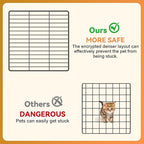 Cat Cage, 3-Tier DIY Catio Cat Enclosures, 24" x 16" x 36" Cat Playpen Indoor & Outdoor with Hammock, Detachable Metal Wire Kennel Cats Crate, 2x1x3 Exercise Place for 1-2 Kitten