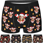 Personalized Underwear for Men with Face Custom Face Boxers Customized Boxer Briefs Funny Gifts for Him Husband Boyfriend