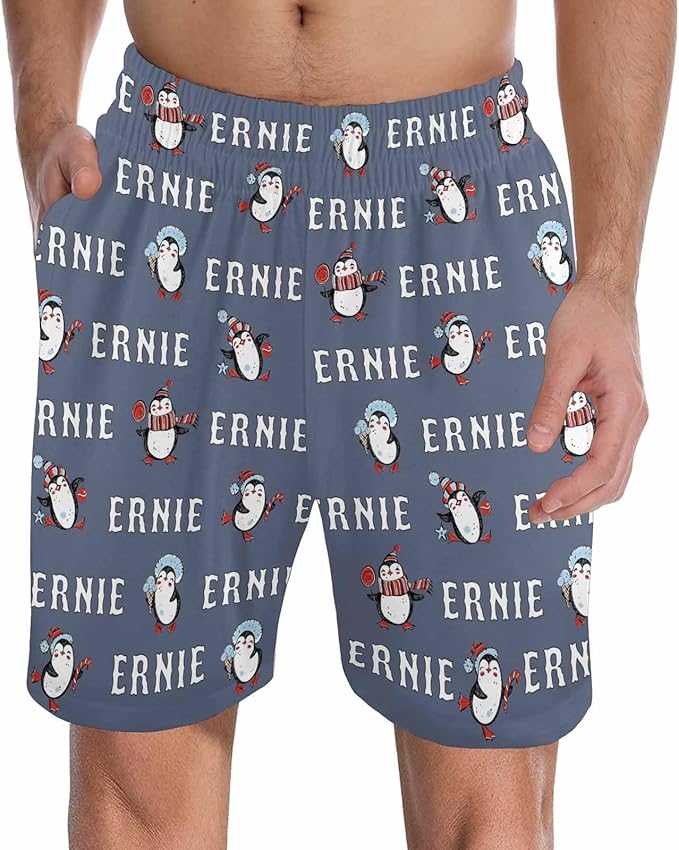Custom Pajama Pants for Men, Personalized PJ Pants with Photos, Custom Mens Pajama Shorts, Gifts for Dad Husband