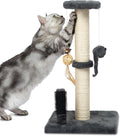 Best Pet Supplies Catify Cat Scratcher, Fun Interactive Scratchers, Posts, Poles, Claw Safe, Furniture Saver Indoor Play Support Natural Cat Behaviors Heavy Duty - Gray, Large