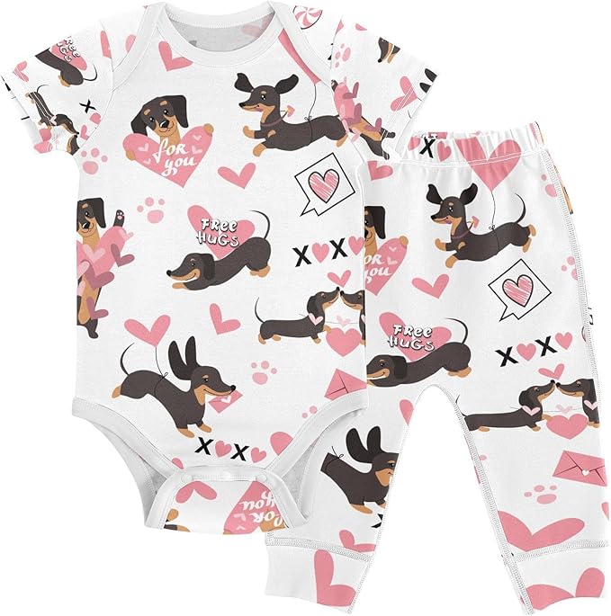 Baby Clothes Set Infant Bodysuits Pants Sets 0-24M For Boys Girls