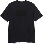 CAT Men's Trademark T-Shirts with Shape-Retention Rib Trim Spandex, Tagless Neck, and Cat Logo on Left Chest