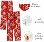 Custom Couple Pajama Pants Sock with Funny Face, Personalized PJ Anniversary Birthday Women Men Pants