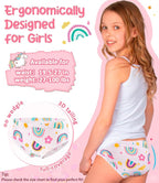 Girls and Toddlers 100% Cotton Underwear Tagless Soft Panties Size 2-3T,4-5T,6,8,10,12 (6-Pack)