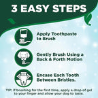 Vet's Best Dog Toothpaste & Dog Toothbrush, Dental Kit, Plaque Remover for Teeth, Whitens Teeth, Freshens Canine Breath, Veterinarian Formula, Finger Toothbrush Included