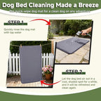 Waterproof Dog Crate Pad, Medium Crate Mat Bed, Outdoor Kennel Mat Beds Dog Sleeping for Small Medium Pets, Clooling, Waterproof, Wipeable, Anti-Slip, Kennel Pads 29 x 18 Inch, Dark Gray