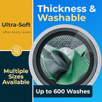 GREEN LIFESTYLE 100% Cotton Washable Absorbent Pads – Waterproof Reusable Underpads for Kids, Seniors, and Adults – Ideal for Bed Protection, Incontinence (Pack of 2 - 18x24)