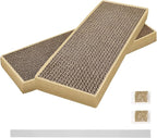 HappyFreeSX Splicing Cat Scratch Pad: Cat Scratchers for Indoor Cats and Kitten, 2 Pack Cat Scratching Pad, Cat Scratcher Cardboard, Scratching Pad, Premium Scratch from Cats, Double-Sided Design