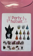 CBM Dog Party Hat Set - Dog Birthday Hats and Crowns - 11pcs