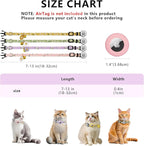 QR Code + Airtag Cat Collar, 2-in-1 Breakaway Safety Collar with Online ID & Apple AirTag Holder, Lightweight with Bell & Flower Charm for Cats, 8-13in (Pink)