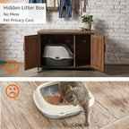 unipaws Top Opening Cat Litter Box Enclosure, Friendly to Elderly People, Waist or Keen Problem People, XL Extra Large Cat Box Furniture
