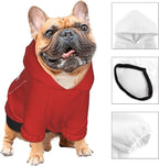 Dog Costume, Custom Dog Hoodie, Dog Name Costume Holiday Pet Pajamas Outfit, Personalized Pet Coat Costumes for Small Medium Large Dogs and Cats for Winter, Red, M