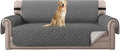 H.VERSAILTEX Sofa Protector for Dogs/Cats/Pets Sofa Slipcover Quilted Furniture Protector with Non Slip Elastic Strap Water Resistant Sofa Covers Seat Width: 66" (Sofa, Charcoal Grey)