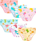 Girls and Toddlers 100% Cotton Underwear Tagless Soft Panties Size 2-3T,4-5T,6,8,10,12 (6-Pack)