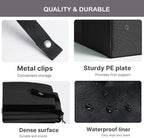 Portable Cat Travel Litter Box with Zipped Lid, Foldable Travel Litter Box, No Leakage, No Smell, Waterproof, Easy to Carry, Easy to Use in Hotels, Car