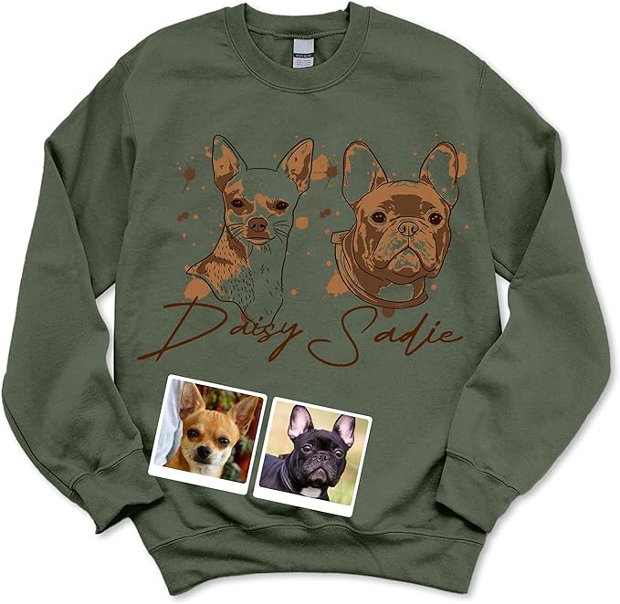 Custom Sweatshirts Design Your Own Personalized Sweatshirt For Women Gift For Dog Owner Dog Lovers for Christmas