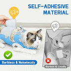 Supet Cat Grooming Hammock Harness for Nail Trimming, Cat Grooming Hanging Sling for Nail Clipping, Pet Restraint Holder for Cutting Nails, Medicine, Ear & Teeth Cleaning, Eye Care (BlueCat M)