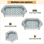 Orthopedic Dog Bed - Beds Bolster,Cooling Elevated Dog Beds with Metal Frame,Raised Dogs Bed,Easy to Assemble,Up to 80 lbs,Medium