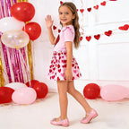 Akyzic Little Girl Skirt Outfit Two Piece Spring Summer Outfit Butterfly Dress Cat Print Skirt Toddler Girl Outfit Set