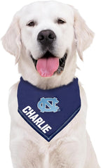 Pets First NCAA University of NC Personalized Tie Around Bandana for Dogs & Cats, Size Large/X-Large. Custom Dog Bandana Scarf Bib for Pet Cat Dog. The Ultimate Game-Day & Party Customizable Bandana