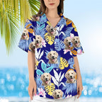 DILYPOD Custom Hawaiian Shirt with Face, Personalized Button Down Hawaiian Shirts for Men, Women, Photo Hawaiians Shirt