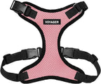 Voyager Step-in Pet Harness - All Weather Mesh, Adjustable Step in Harness for Cats and Dogs by Best Pet Supplies - Pink/Black Trim, XS