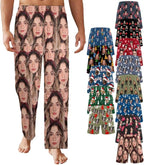 Custom Pajama Pants for Men, Personalized PJ Pants with Photos, Custom Mens Pajama Shorts, Gifts for Dad Husband