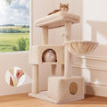 Gardner Pet 41" Tall Cat Tree for Large Cats, Heavy Duty Cat Trees Tower with 3.2in Posts & Washable Top Perches & Replaceable Natural Sisal