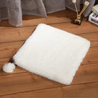 SHENGOCASE 2-Pack 18" x 18" Faux Rabbit Fur Cat Condo Replacement Cushion. Cat Dog Bed Cushion Pad for Window Perch Cat Tree Tower Carrier Cage Crate Kennel Furniture