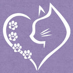 Cat Shirts for Women Cat Mom Tshirts Pet Lover Shirt Cats Paw Print Tee Tops