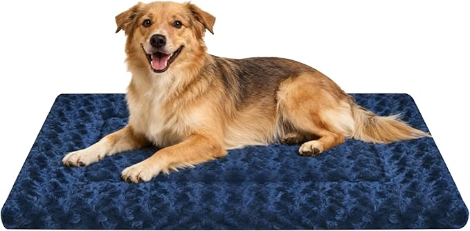 Dog Bed Mat - Dog Crate Pad - Reversible Mat for Pet Comfort - Soft Bed Crate Pads with Dual-Sided Design for All Seasons - Durable, Machine Washable Mat for Crates, Travel, and Home