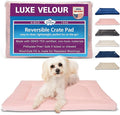 Pet Dreams Dog Crate Pad - Washable Kennel Mat, Crate Pads for Dog Cages, Non-Toxic, Flat Indoor Cat Bed, Fits iCrate 18, 24, 30, 36, 42, 48 Inches (Pink, Medium, 30")
