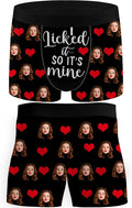 M YESCUSTOM Custom Faces Funny Short Briefs Gift for Husband Underwear