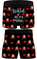 M YESCUSTOM Custom Faces Funny Short Briefs Gift for Husband Underwear
