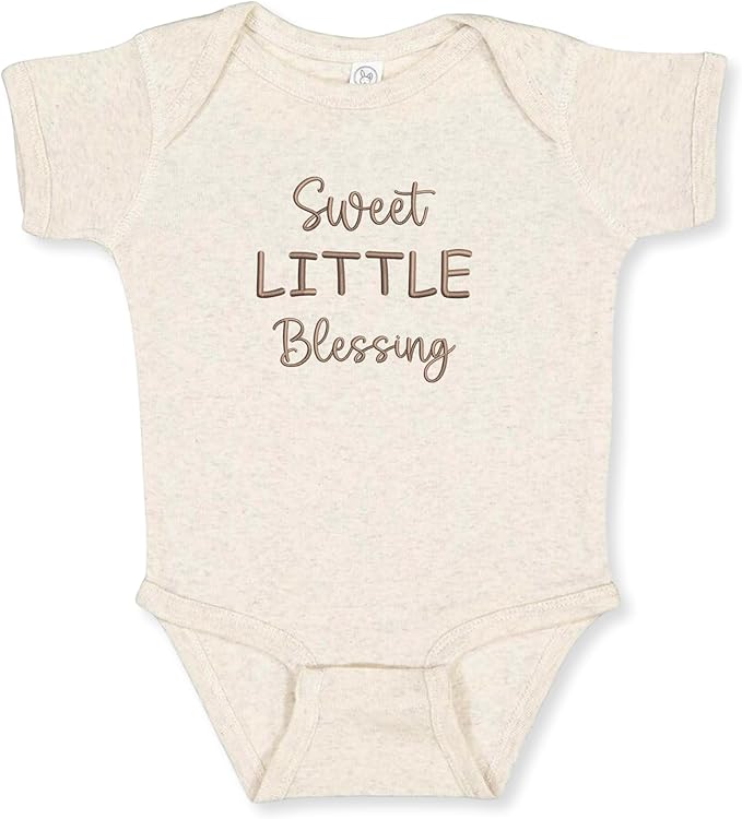 COUPLEHOODIES Personalized Baby Onesie Bodysuit – Custom Embroidery Gift for Pregnancy Reveal Baby Shower or First Grandchild