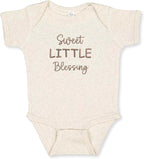 COUPLEHOODIES Personalized Baby Onesie Bodysuit – Custom Embroidery Gift for Pregnancy Reveal Baby Shower or First Grandchild