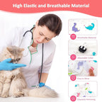 2 PCS Cat Recovery Suit for Spay Abdominal Wounds Cat Onesie for Cats After Surgery Recovery Suit Female Breathable E-Collar Alternative Kitten Onesie Anti Licking Small