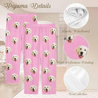 Custom Couple Pajama Pants Sock with Funny Face, Personalized PJ Anniversary Birthday Women Men Pants