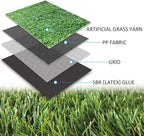 ALTRUISTIC Artificial Grass 11FTX64FT(704 Square Feet), Realistic Fake Grass Deluxe Turf Synthetic Thick Lawn Pet Turf, 1 3/8” Height, Outdoor Decor, Customized