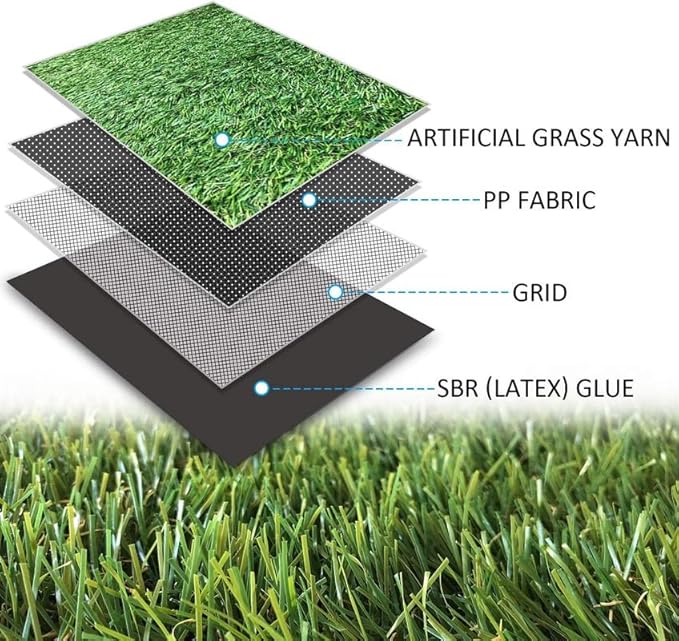 ALTRUISTIC Artificial Grass 11FTX64FT(704 Square Feet), Realistic Fake Grass Deluxe Turf Synthetic Thick Lawn Pet Turf, 1 3/8” Height, Outdoor Decor, Customized