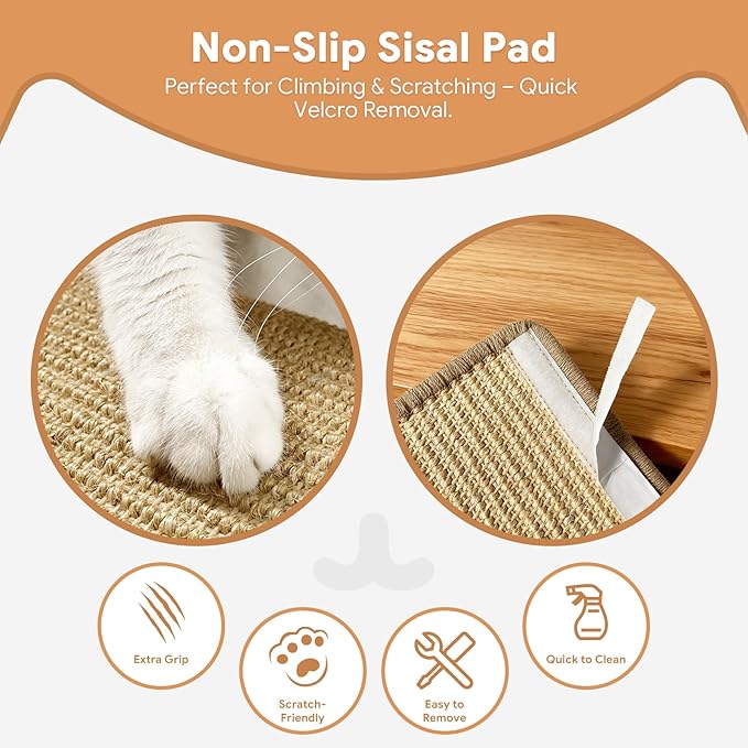 3Pcs 14"×8" Large Cat Wall Shelves - Wall Mounted Cat Shelves, Natural Wood with Fixtures for Large Cats and Kittens for Household Pets Sleeping, Playing, Climbing