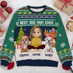 Wrappiness A Girl And Her Dog Christmas Sweatshirt - Cozy Unisex Fit Custom Shirt - Cute for Women Pet Lovers