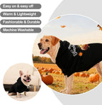 EXPAWLORER Fall Dog Hoodie-Soft and Warm Dog Sweaters, Pet Clothes Autumn Winter Coat Sweatshirt with Thanksgiving Turkey Theme Print for Puppy,Cat, Small Medium Large Dogs