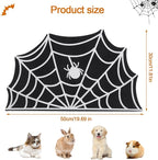 Halloween Pet Mat for Food and Water, Pet Feeding Mat for Dog Cat Bowl Absorbent Anti-Stain Non-Slip Quick Dry Easy Clean Floor Placemat, Pets Accessories Indoor (12 * 20 in)