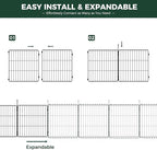 FXW MiniPaws Unleashed Dog Playpen, Expandable & Portable Design for Yard, RV Camping and Indoor Use, for Small and Medium Dogs, 32-inch 6 Panels