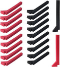 20 Packs Foams Compatible with Els Pet Litter Box, Precise Cut Seal Cat Litter Self Cleaning Replacement Part to Prevent Litter Spillage, Red & Black