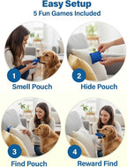 Race&Herd Original Dog Scent Training Kit, Scent Work Training Kit for Dogs - Nosework for Dog Mental Stimulation Agility Training Equipment for Dogs, Brain Games Smell Training Kit for Loss of Smell